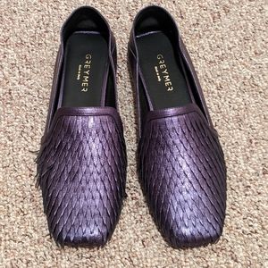 Greymer Women's Italian leather Ballet Flats size 36 New